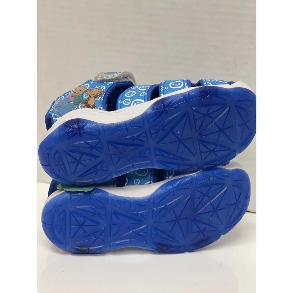 NEW! Cocomelon Blue Light Up Sport Sandal Light Up Boy's Size 10
